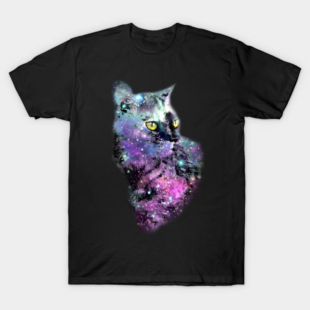 Space Cat T-Shirt by mrmonsura